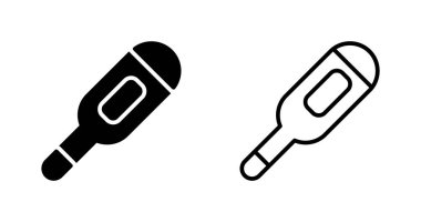 Termometre simgesi koleksiyonu vektör illüstrasyonu 