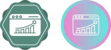 beyaz arkaplanda izole edilmiş çizgi pasta grafiği bilgi simgesi. 