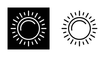 Güneş simgeler ayarla, illüstrasyon vektör 