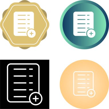 Kare çerçevede bir belge eklemeyi temsil eden simgeler.