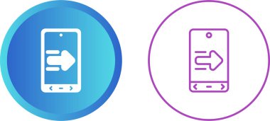 akıllı telefon simgeleri ayarlandı, vektör illüstrasyonu basit tasarım