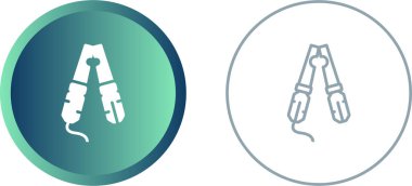 Kablo Crimper simgeleri seti, vektör illüstrasyonu basit tasarım