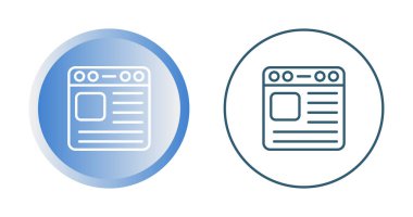 tarayıcı pencere simgeleri ayarlandı, vektör illüstrasyonu