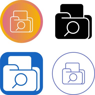 dizin ve büyütme cam simgesi vektör illüstrasyon tasarımı