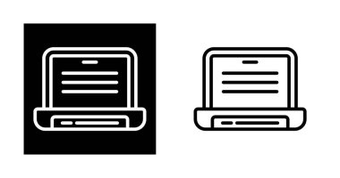 dizüstü bilgisayar dijital simgeleri beyaz arkaplanda ayarlandı