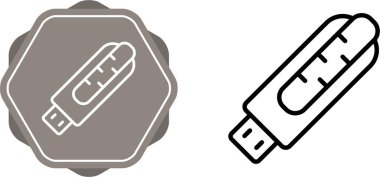 kalem sürücüsü simgesi, vektör illüstrasyonu basit tasarım, ayarla