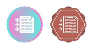 Kopyanın simgelerini metne dönüştür. vektör illüstrasyonu