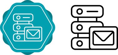 e- posta sunucu simgesi vektör illüstrasyon tasarımı