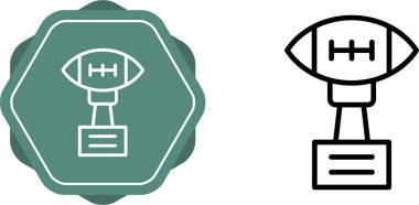 Amerikan Futbol Kupası Beyaz Arkaplanda İzole Edildi 