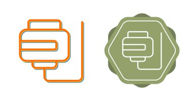 Magsafe Simgesi İnce Çizgi Sanat İşareti, Beyaz Arkaplanda İzole Edildi 