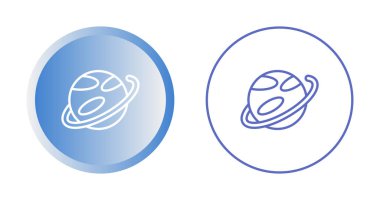 gezegen simgeleri ayarlandı, vektör illüstrasyonu 