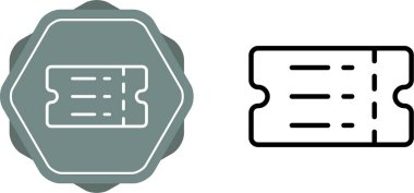 bilet web simgeleri vektör illüstrasyonu