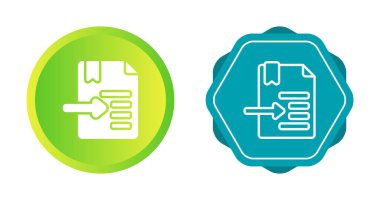 belge web simgesi vektör illüstrasyonu