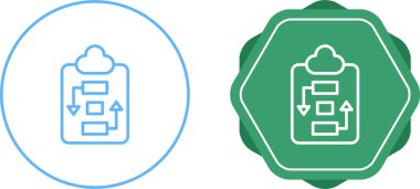 veri depolama simgesi vektör çizimi