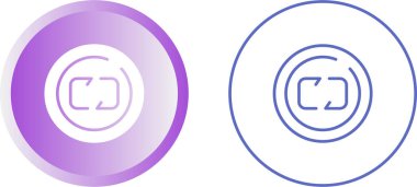 Pankart ve ambalaj tasarımı için düğme simgesini yeniden yükle. Vektör illüstrasyonu