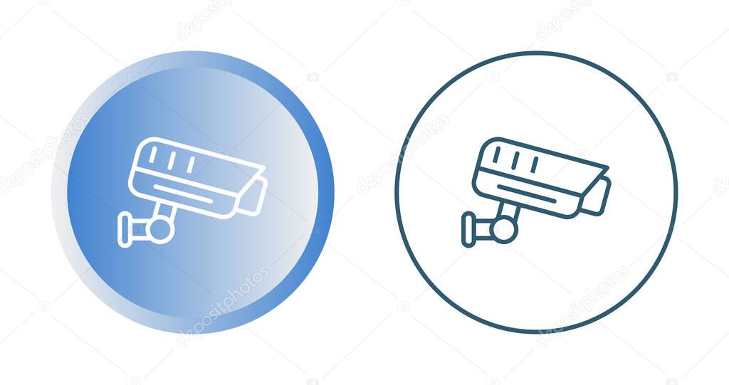 Fixed CCTV, Security Camera Icons set, Vector Template Illustration Design