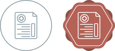 Çember ve rozet şeklinde tıbbi belge simgeleri