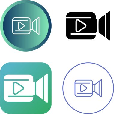 Kamera simgeleri beyaz arkaplanda ayarlandı