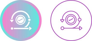 düz arayüz vektör çizgisi simgesi