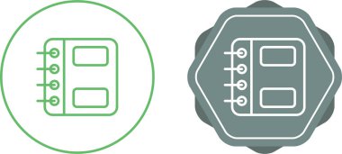 El kitabı simgeleri beyaz arkaplanda izole edildi