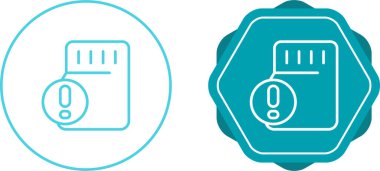 Beyaz arkaplan üzerinde uyarı işaretleri olan sd kartları kümesi, vektör illüstrasyonu  