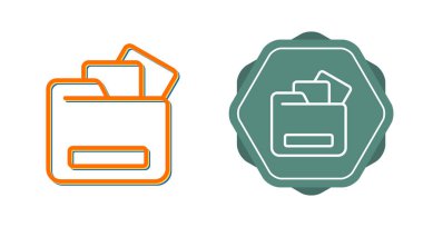 Klasör simgeleri ayarlayın. Vektör çizim