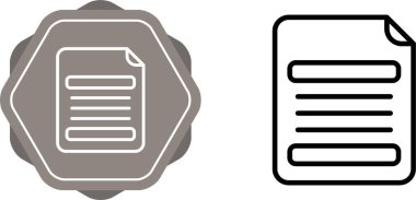 Belge simgeler kümesi, vektör çizim