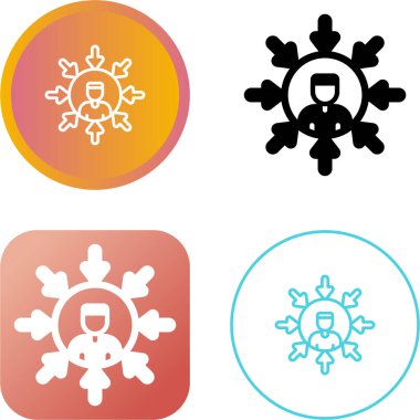 Kullanıcı merkezli web simgesi vektör illüstrasyonu