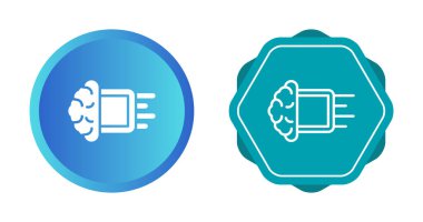 Modern satır biçiminde makine öğrenme simgesi