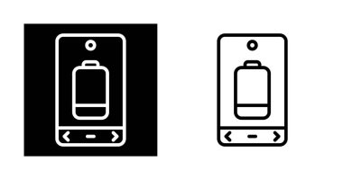 Akıllı telefon pil simgelerinin vektör çizimi