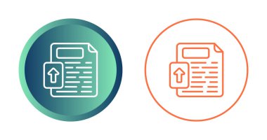 Dosya web simgesi vektör illüstrasyonunu yükle