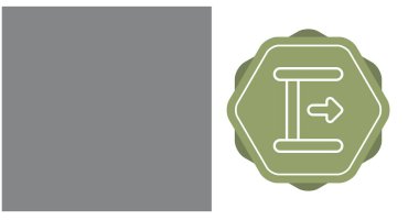 Basit etiket simgesi, vektör illüstrasyonu