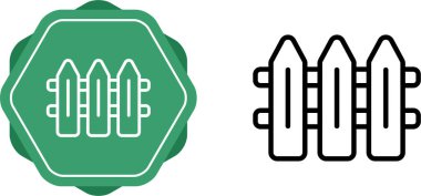 Beyaz arkaplanda çit ağ simgeleri ayarlandı