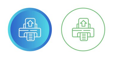 Yazıcı simgesi vektör çizimi 