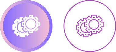 Vites çizgisi simgeleri, vektör illüstrasyonu