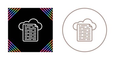 bulut veri vektör simgeleri ayarlandı, vektör illüstrasyonu