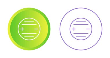 Beyaz Arkaplanda Mikro Batarya, Vektör Simgesi 