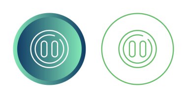 Beyaz arkaplanda duraklat düğmesi simgeleri