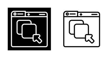 beyaz arkaplanda ok simgeleri olan bilgisayar web sayfaları, vektör illüzyonu 