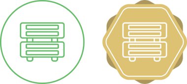 sunucu web simgesi vektör illüstrasyonu