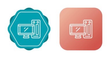 bilgisayar simgesi vektör illüstrasyon tasarımı