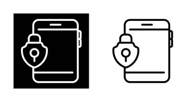 akıllı telefon simgeleri ayarlandı, vektör illüstrasyonu basit tasarım