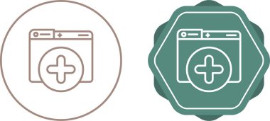 Dosya web simgesi vektör illüstrasyonu ekle