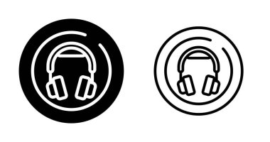 Kulaklık simgeleri tasarım, vektör 