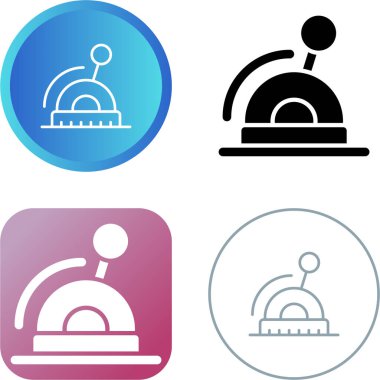 Lever Simgesi Basit Vektör İllüstrasyonu Beyaz Arkaplanda İzole Edildi 