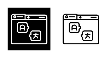 Beyaz arkaplanda A harfleri ve Çince sembolleri olan bilgisayar dizinleri 