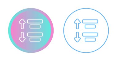 Gradyan ve özet sıralama simgeleri