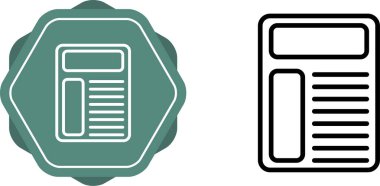 Belge simgeler kümesi, vektör çizim