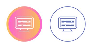 Bilgisayar izleme simgeleri, vektör illüstrasyonu