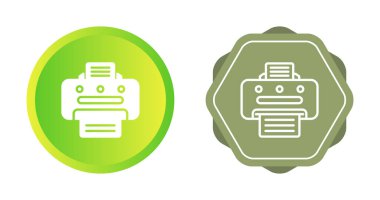 yazıcı vektörü simgeleri basit illüstrasyon